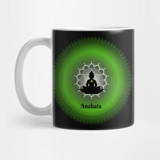 Anahata, Heart Chakra. Meditative, Mindfulness. Mug